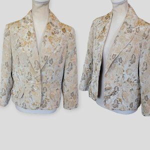 VIntage Versailles Women's Blazer Patestry Embroided Floral Suit Jacket 10